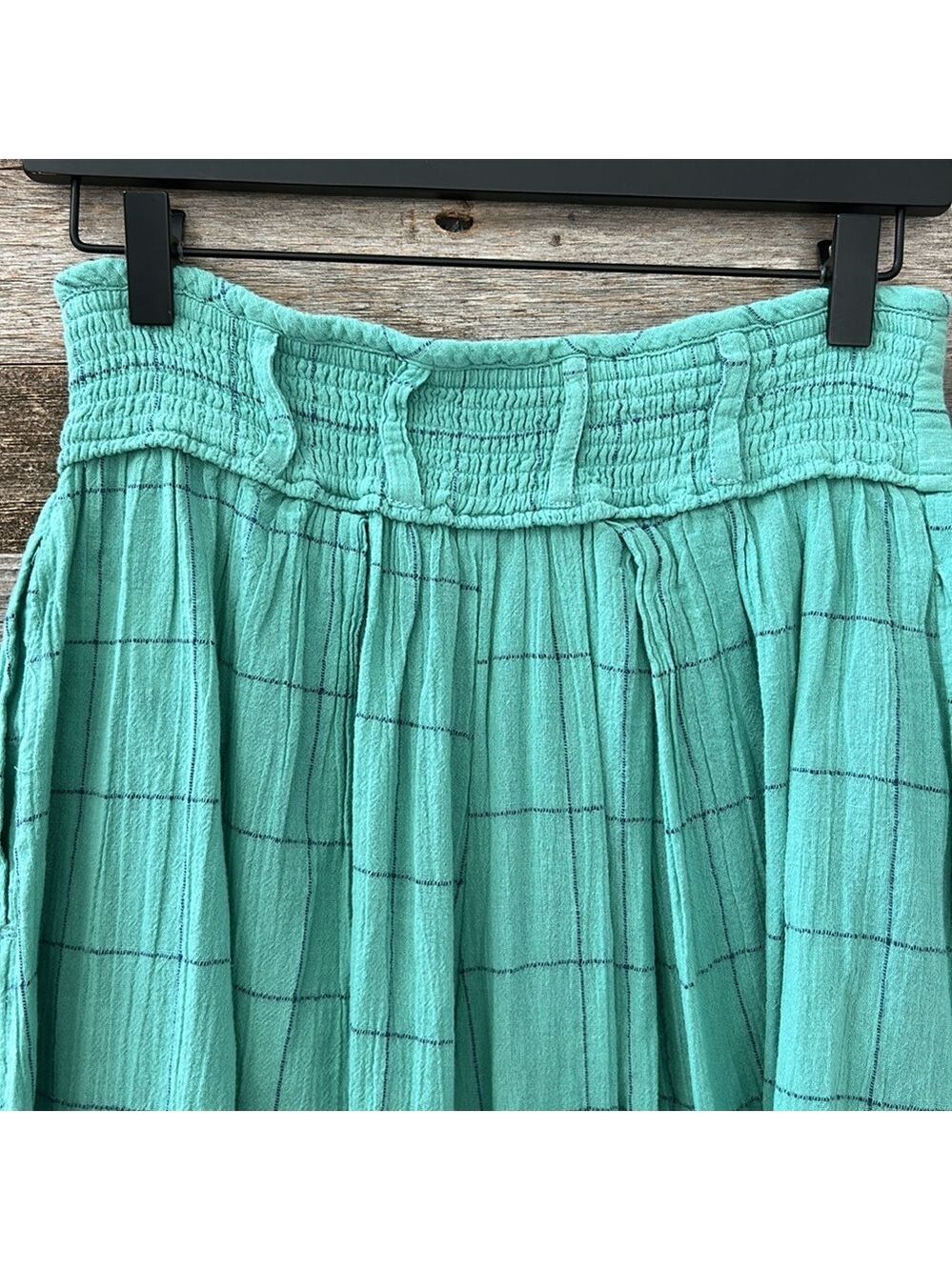 NWOT Free People Lunar Cove Wide Leg Pants in Blue Combo Size XS - Picture 7 of 12